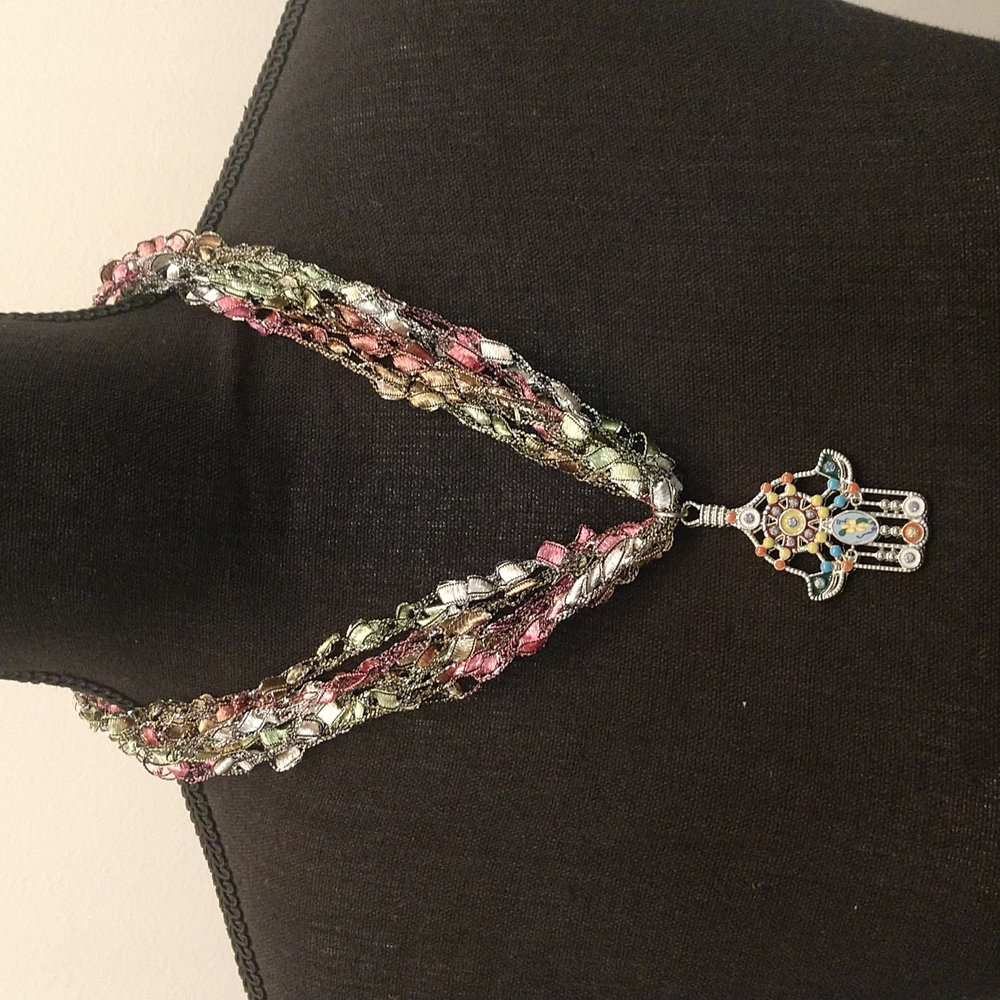 Homemade Necklace Adjustable Length and Pendant